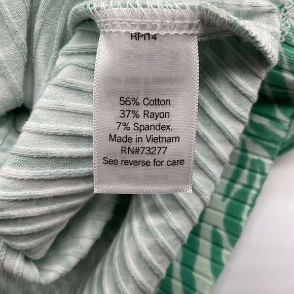 Nine West Women's One Shoulder Bodycon Dress XXL Green Small Zebra - Picture 7 of 8